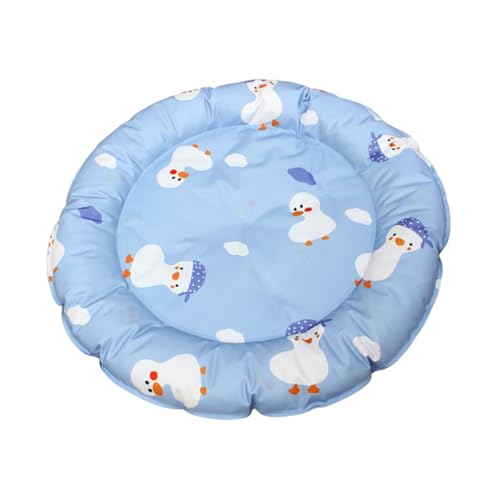 Xijobido Coole Matte für Hunde, Haustierkühl Matte,Runde verdicken Coole Matte - Atmungsaktives wasserdichtes und Außenbett für kleine Hunde und Katzen in heißen Tagen, waschbar von Xijobido