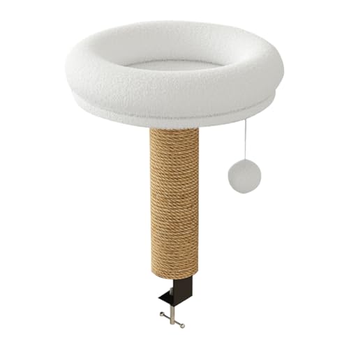 Xijobido Katzen Hängematte Für Schreibtisch,360° Drehbar Kratzfest - Drehbares Katzen Tisch Nest,Für Indoor Zuhause Winter Fensterbank Schlafzimmer Wohnzimmer Balkon Bücherregal Arbeitsplatz von Xijobido