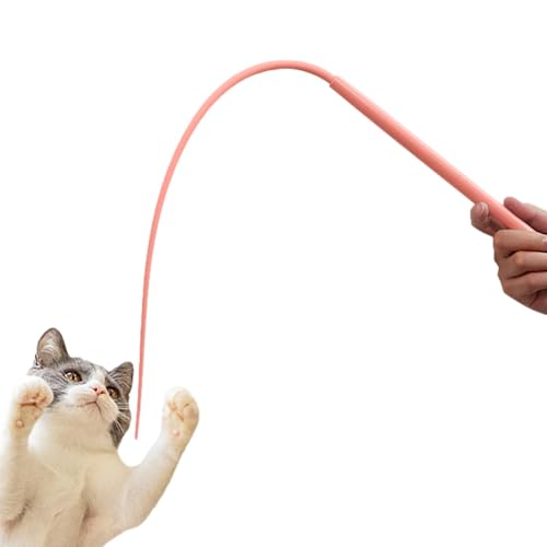 Xijobido Katzenangel Lang, Katzen-Zauberstab, Katzenstab Interaktives Katzenspielzeug, Silikon Teaser Katzen Zauberstab Spielzeug, Mausschwanzförmiges Zauberstabspielzeug Für Kätzchen Xijobido Katzenangel Lang, Katzen-Zauberstab, Katzenstab Interaktives Katzenspielzeug, Silikon Teaser Katzen Zauberstab Spielzeug, Mausschwanzförmiges Zauberstabspielzeug Für Kätzchen von Xijobido