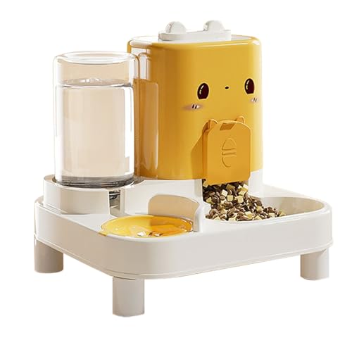 Xijobido Katzenfutterautomat Und Wasserspender,2 In 1 Hundefutterspender - Intelligenter Trinkwasserspender Für Innen Und Außen Xijobido Katzenfutterautomat Und Wasserspender,2 In 1 Hundefutterspender - Intelligenter Trinkwasserspender Für Innen Und Außen von Xijobido