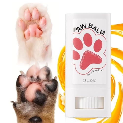 Xijobido Pfotenpflegebalsam, Hundepfotenbalsam - Hundepfotenbalsam-Schnuller | 20 g natürlicher, wirksamer und sicherer Cremebutter-Pfotenbalsam für Katzenhunde, schützt und heilt trockene, rissige Xijobido Pfotenpflegebalsam, Hundepfotenbalsam - Hundepfotenbalsam-Schnuller | 20 g natürlicher, wirksamer und sicherer Cremebutter-Pfotenbalsam für Katzenhunde, schützt und heilt trockene, rissige von Xijobido