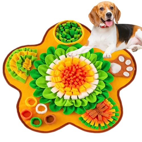 Xijobido Schnüffelmatte Für Hunde | Futter-Suchteppich Für Haustiere | Reißfeste Hundeschnüffelmatte Zur Kognitiven Förderung, Mentalen Stimulation, Gehirnaktivierung & Langeweilebekämpfung | Für von Xijobido