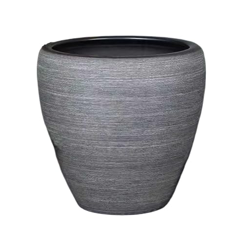 Xilin-872 Aquarien Keramik-Aquarium for Wohnzimmer, Büro, Boden, Aquarium, Terrasse, Vintage, Zement, Grau, Finish, Aquarien Desktop-Aquarium(42cmx41cm) von Xilin-872