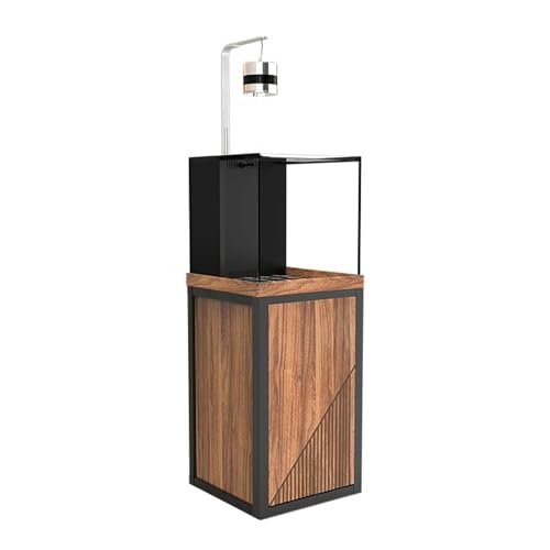 Aquarien Meeresaquarium, ultraweißes Glasaquarium for Korallen, Meerwasserfische, Wohnzimmer, Haushalt, Glasaquarium, Rucksack, Überlauf, Bodenfilter, Daunenfiltertank Desktop-Aquarium(50x50x131cm) von Xilin-872