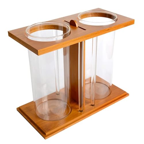 Aquarien Kreativer Desktop Kleiner Aquarium Desktop ökologisches Glas Aquarium Eimer Aquarium Zierfisch-Fisch-Tank Desktop-Aquarium(Weiß) von Xilin-872
