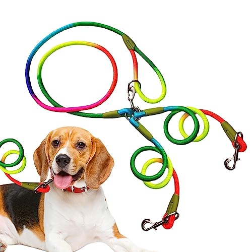 Hundelaufgürtel | Laufleine für Spaziergänger mit Hunden - Tragbare Hundetrainingsleine, Traktionsseil, doppelte Hundeleine zum Wandern, Camping, Training und Joggen Ximan von Ximan