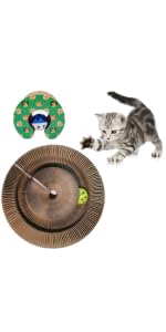 Magic Organ Katzenkratzbrett, 2 Stück, Katzen-Akkordeon-Kratzbaum mit Glocke für Kätzchen, Katzen, interaktives Kätzchen, Spaß, Intelligenz, körperliche Übung, pädagogisch von XinBerry