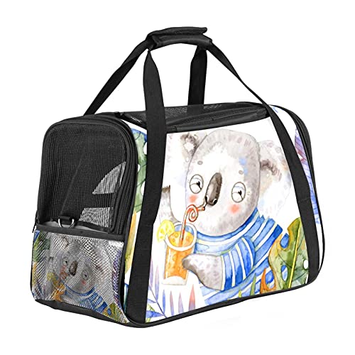 Xingruyun Hundetragetasche Aquarell Koala Katzentragetasche Faltbare Transporttasche Atmungsaktiv Haustiertasche Für Katzen Und Hunden 43x26x30 cm von Xingruyun