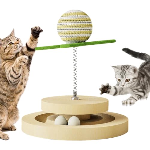 Automatisches Katzenfederspielzeug – Katzenfederspielzeug, Katzenkratzball, Katzenseilspielzeug | Langlebiges Katzenfederspielzeug, interaktives Katzenspielzeug, automatisches Katzenspielzeug, um die Automatisches Katzenfederspielzeug – Katzenfederspielzeug, Katzenkratzball, Katzenseilspielzeug | Langlebiges Katzenfederspielzeug, interaktives Katzenspielzeug, automatisches Katzenspielzeug, um die von Xinhuju