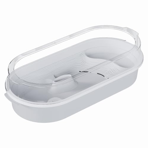 Babyschildkrötenbecken – Transparentes Reptilienbecken, Multifunktionales Gehege | 4-Zonen-Tischbecken Mit Sonnenplattformen, Sumpfschildkröten, Krebse, Einsiedlerkrebse, Kompaktes Aquarien-Setup Für Babyschildkrötenbecken – Transparentes Reptilienbecken, Multifunktionales Gehege | 4-Zonen-Tischbecken Mit Sonnenplattformen, Sumpfschildkröten, Krebse, Einsiedlerkrebse, Kompaktes Aquarien-Setup Für von Xinhuju