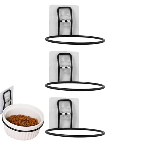 Cat Feeder Rack - Wandmontierte erhöhte Pet -Schüsselhalter mit 3 Fütterungsstationen | Angehobene Wasserschüssel-Rack für kleine und mittelgroße Hunde und Katzen, stabile Hundefutterständer für häusl Cat Feeder Rack - Wandmontierte erhöhte Pet -Schüsselhalter mit 3 Fütterungsstationen | Angehobene Wasserschüssel-Rack für kleine und mittelgroße Hunde und Katzen, stabile Hundefutterständer für häusl von Xinhuju