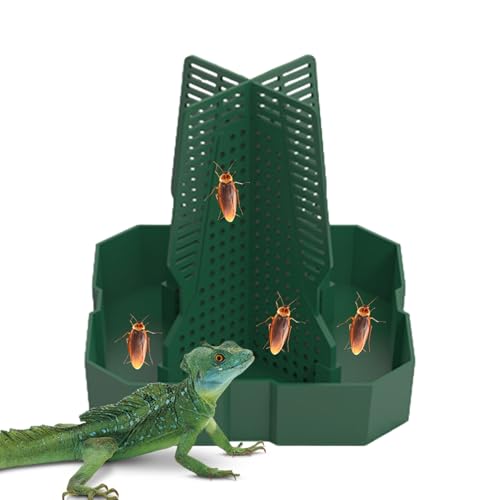 Echsenfutterschale, Fütterungsschale für | Anti-Eskape-Wurmschale-Feeder für, Leoparden Gecko, bärtiger Drache, vielseitiges, Mutual Inserting Prey Dish von Xinhuju