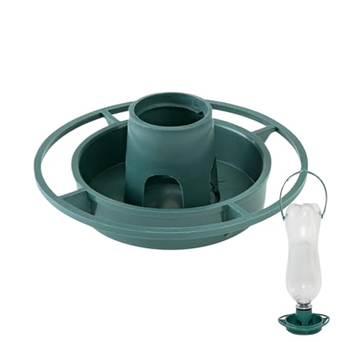 Futterspender für Vögel im Freien | Futterspender für Gartensittiche | Futterschale zum Aufhängen für Wellensittiche mit Wasserbehälter für den Garten von Xinhuju