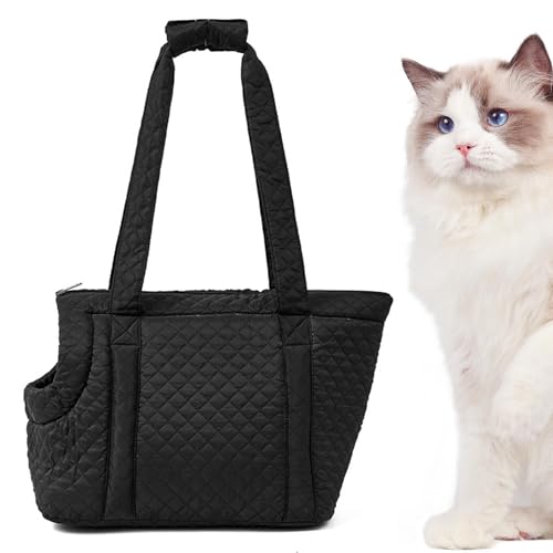 Handtaschen für kleine Hunde – Tragetasche aus Baumwolle für kleine Hunde, leichte Wintertaschen für Haustiere | Tragbare Tragetasche für Hunde, Welpen und Kätzchen, Haustiertasche von Xinhuju