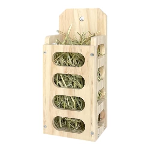 Heu-Futterspender aus Holz für Kaninchen – Heuraufe für Meerschweinchen, Chinchillas, kleine Haustiere | Natürlicher Heu Halter aus Holz für Hasen und Kleintiere, Haustierheu Lagerregal, Kaninchen Heu-Futterspender aus Holz für Kaninchen – Heuraufe für Meerschweinchen, Chinchillas, kleine Haustiere | Natürlicher Heu Halter aus Holz für Hasen und Kleintiere, Haustierheu Lagerregal, Kaninchen von Xinhuju