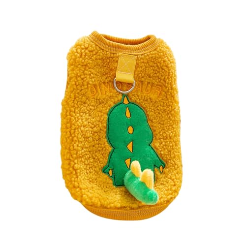 Hund Plüschweste, Pullover Hund Schneejacke mit Gurtring, ärmellose Welpenkleidung für kalten Winter, gemütliche Schneeweste für Hunde Katzen Hund Plüschweste, Pullover Hund Schneejacke mit Gurtring, ärmellose Welpenkleidung für kalten Winter, gemütliche Schneeweste für Hunde Katzen von Xinhuju