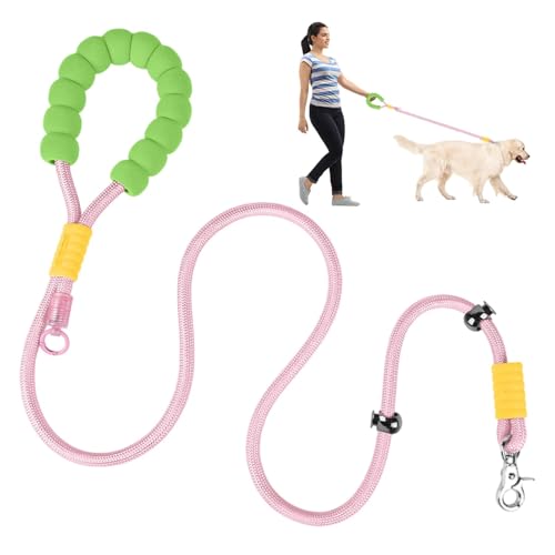 Hundeleine, Trainingsleine für Hunde, Nylonkette für Hunde, 2 m, robuste Hundeleine mit gepolstertem Griff für Hunde von Xinhuju