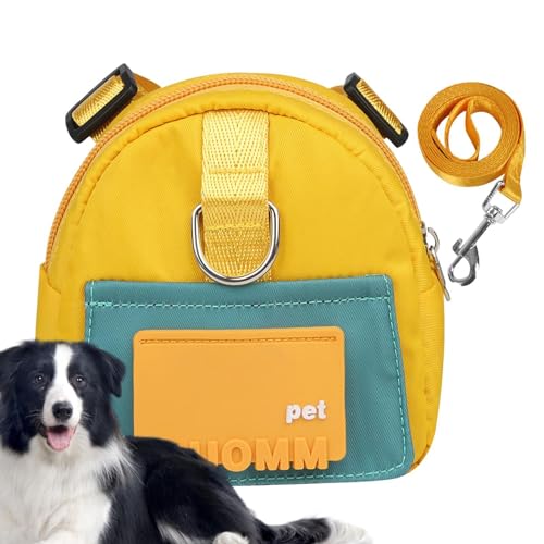 Hundetaschengeschirr, Hundesattel, Haustiergeschirr mit Leckerli-Beutel, bequemes Hunde-Sattelrucksack-Geschirr mit großer Kapazität zum Wandern Hundetaschengeschirr, Hundesattel, Haustiergeschirr mit Leckerli-Beutel, bequemes Hunde-Sattelrucksack-Geschirr mit großer Kapazität zum Wandern von Xinhuju