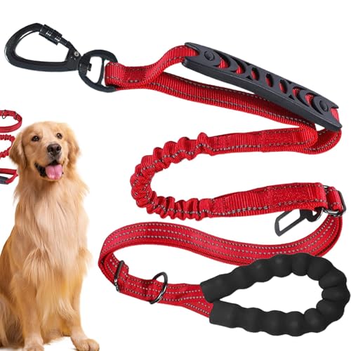 Hundetrainingsseil für Hunde, Lead zum Gehen, kein Blei, Gehen, Stoßdämpfung, Haustierband mit weichem Griff, verstellbarer Traktor für große Hunde von Xinhuju