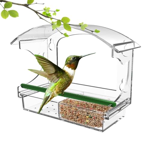 Klare Vogelmudger, um das Fenster zu sehen, klarer Vogel Meeder | Chickadees Food Container, Acryl Chira Waidina verderben abnehmbar mit starken Teppichen von Klare Vogelmudger, um das Fenster zu sehen, klarer Vogel Meeder | Chickadees Food Container, Acryl Chira Waidina verderben abnehmbar mit starken Teppichen von von Xinhuju