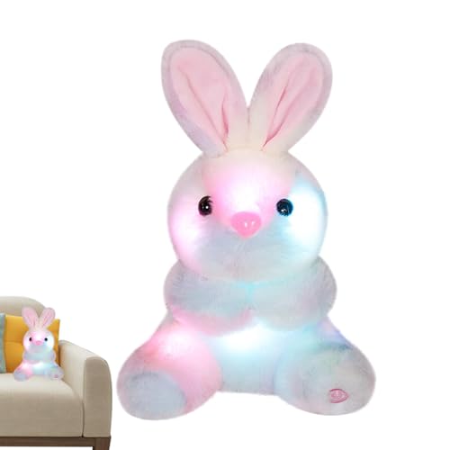 Light Up Bunny Plüschtier – LED Bounged Tier Bunny – Kaninchen Plüschtier Soft Schöne emotionale Unterstützung Realistisches Spielzeug Light Up Bunny Plüschtier – LED Bounged Tier Bunny – Kaninchen Plüschtier Soft Schöne emotionale Unterstützung Realistisches Spielzeug von Xinhuju