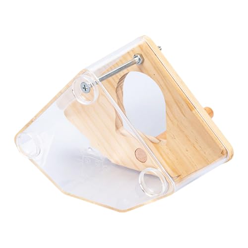 Nistkasten - Vogel Brutkasten Holz, Transparente Front | Einfach Reinigbares Nistkästchen Für Wellensittich Finken Conure Meisen Brut Aufzucht Vogelheim Kleintierkäfig von Xinhuju