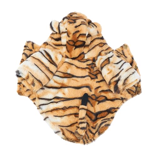Pet Animal Hoodie - Stylish Dog Outfit, Cosplay Winter Apparel | Entzückenden Tiger-inspirierten Overall, modischen Katzenmantelstil, für Welpen und kleine Rassen, geeignete Trick-or-Treat- oder Cospl Pet Animal Hoodie - Stylish Dog Outfit, Cosplay Winter Apparel | Entzückenden Tiger-inspirierten Overall, modischen Katzenmantelstil, für Welpen und kleine Rassen, geeignete Trick-or-Treat- oder Cospl von Xinhuju
