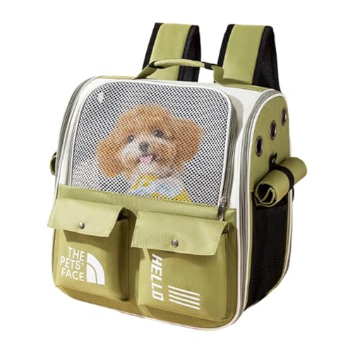 【Reisetransporter】Haustier-Transporttasche, Haustier-Transporttasche, Katzen-Reisetasche, Rucksack | Fensterrollo für kleine Katzen und Hunde, Traver-Rucksack von Xinhuju
