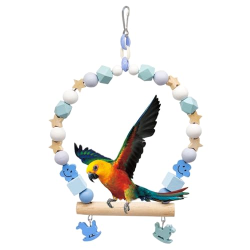 Schaukelspielzeug für – Schaukel für Vögel aus Holz, -Stützspielzeug | Vogelkäfigspielzeug für Wellensittiche, Sittiche, Sittiche, Nymphensittiche, Mynah, Unzertrennliche Schaukelspielzeug für – Schaukel für Vögel aus Holz, -Stützspielzeug | Vogelkäfigspielzeug für Wellensittiche, Sittiche, Sittiche, Nymphensittiche, Mynah, Unzertrennliche von Xinhuju