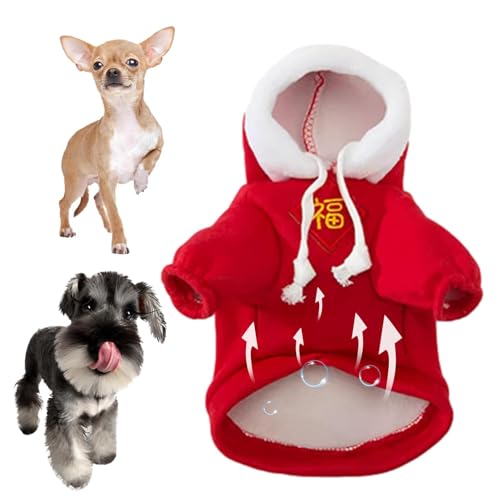 Sweatshirt für Hunde, Winterkleidung für Katzen | Warmer Hundemantel | Warmer Pullover für Katzen bei kaltem Wetter, kleine Hunde, Kapuzenpullover für große Katzen Sweatshirt für Hunde, Winterkleidung für Katzen | Warmer Hundemantel | Warmer Pullover für Katzen bei kaltem Wetter, kleine Hunde, Kapuzenpullover für große Katzen von Xinhuju