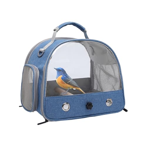 Vogel Reise -Tasche - Papageienträger -Rucksackbeutel | Faltbarer Reisekäfig für Sittiche, Vögel, Kaninchen, leichtes tragbares Haustierbeutel mit Maschenfenster, belüftetes Design für die Reiseanwend von Xinhuju