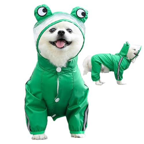 Wasserdichter Frosch für Hunde, wasserdicht Frosch für Hunde | Regenponcho für Welpen – reflektierender Regenmantel für Hunde, wasserdichte Jacke für Hunde mit Kapuze für kleine Hunde Wasserdichter Frosch für Hunde, wasserdicht Frosch für Hunde | Regenponcho für Welpen – reflektierender Regenmantel für Hunde, wasserdichte Jacke für Hunde mit Kapuze für kleine Hunde von Xinhuju