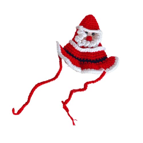 Weihnachtsmütze für Hunde, Fleece, gestrickt, weich, für Welpen, verstellbar, handgefertigt, dekoratives Haustierkostüm für Katzen, Kätzchen, Hunde, Weihnachtsbaummütze, warme Hüte für Urlaub Weihnachtsmütze für Hunde, Fleece, gestrickt, weich, für Welpen, verstellbar, handgefertigt, dekoratives Haustierkostüm für Katzen, Kätzchen, Hunde, Weihnachtsbaummütze, warme Hüte für Urlaub von Xinhuju