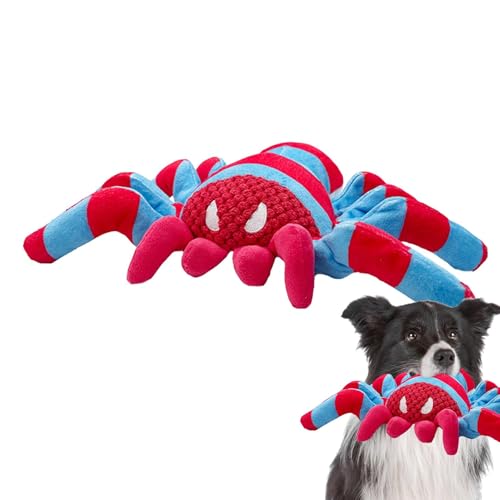 Xinhuju G Hundespielzeug aus Plüsch, quietschendes Hundespielzeug, interaktiver Sound, Anti-Biss-Klang, niedliches Hundespielzeug mit Spinne für große Hunde | G Hundespielzeug von Xinhuju