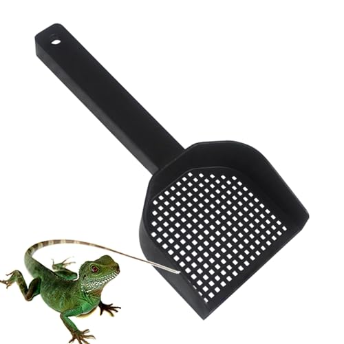 Xinhuju Katzentoiletten-Scooper, mit ergonomischem Griff | multifunktionaler Eck-Scoop zur Verwendung für das Substrat von Terrarium Reptilien von Xinhuju