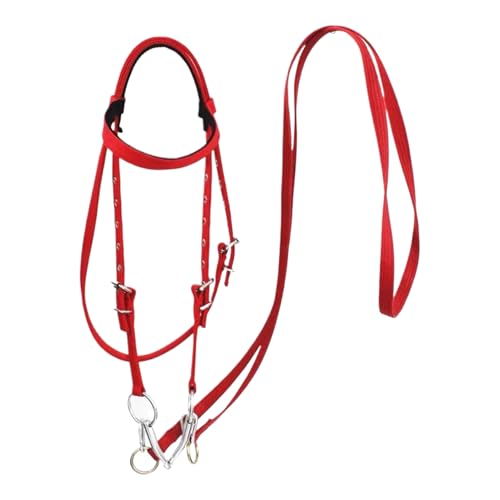 Xinhuju Pferdezügel – Verstellbarer, Robuster Strick, Premium-Zaumzeug | Sicherheits-Reitgeschirr, Seil-Zaumzeug Mit Druckknöpfen, Für Stalltraining, Ranch, Pferderücken Und Outdoor von Xinhuju