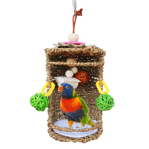Xinhuju Vogelnest, Vogelzelt Hängematte Hangnest, atmungsaktives Hideaway -Vogelspielzeug, Hängemattenschwung Nest für kleine bis mittlere Vögel, Conures von Xinhuju