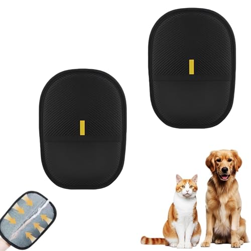 Xinlie Tierhaarentfernungshandschuhe, elektrostatischer Tierhaarentferner, wiederverwendbar, Katzenhaarentferner, Handschuh zum Waschen, Enthaaren, Katzenbürsten für Fellpflege, Hunde- und von Xinlie