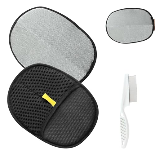 Xinsenke Fellmagnet Handschuh, 2 Stück Fellmagnet, Pet Hair Remover Glove Doppelseitige Fellhandschuhe Fell Magnet Handschuh Wiederverwendbar Remover Katzenhandschuh für Reinigung Kleidung Sofa von Xinsenke