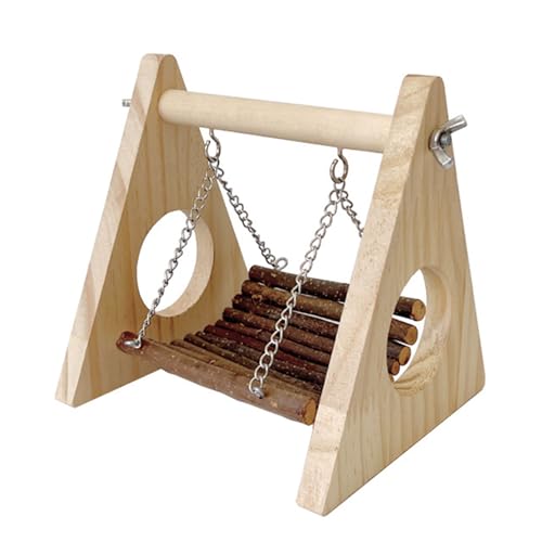 Multifunktional Kaute Resistente Hölzerne Papageien Käfigspielzeughänge Schwungbett Für Stressabbau Und Spiel Multifunktional Kaute Resistente Hölzerne Papageien Käfigspielzeughänge Schwungbett Für Stressabbau Und Spiel von Xinsheinelry
