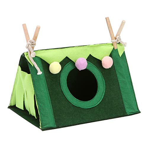 Xinsheinelry Atmungsaktives Kleines Aus Versteckzelt Für Kaninchen Hamster Chinchilla Green Tent House Haltbar Faltbare Tragbare Haustierzelt von Xinsheinelry