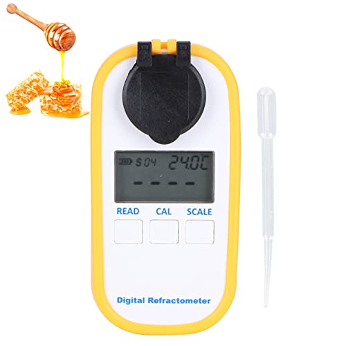 Honig-Digital-Refraktometer, hochgenaues Hand-Taschen-Honig-Refraktometer, Energiesparen für Bienenwerkzeuge Zuckergehalt, Baume, Wasser von Xirfuni