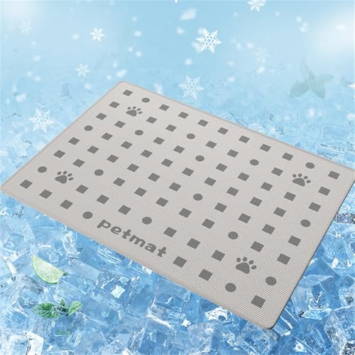 KüHlmatte Hunde Hunde-KüHlmatten KüHldecke Bett SelbstküHlende KüHlmatte Hund SelbstküHlendes Pad Haustier-KüHlmatte Langlebiges KüHlkisse Bett FüR Haustiere Hunde Katzen (85x120 cm,Hellgrau) KüHlmatte Hunde Hunde-KüHlmatten KüHldecke Bett SelbstküHlende KüHlmatte Hund SelbstküHlendes Pad Haustier-KüHlmatte Langlebiges KüHlkisse Bett FüR Haustiere Hunde Katzen (85x120 cm,Hellgrau) von Xisnuient