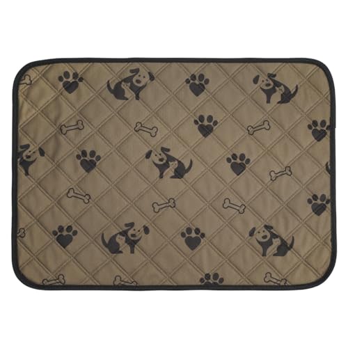 Xisnuient 2PCS Wiederverwendbare Welpenunterlagen Trainingsunterlagen Für Hunde, Haustier-Urinunterlage Schnell Trocknende Trainingsunterlagen Für Zuhause, Auto, Reisen (30x30cm,Brown) von Xisnuient