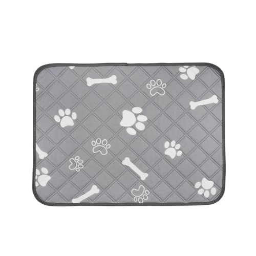 Xisnuient 2PCS Wiederverwendbare Welpenunterlagen Trainingsunterlagen Für Hunde, Haustier-Urinunterlage Schnell Trocknende Trainingsunterlagen Für Zuhause, Auto, Reisen (60x45cm,Grey) von Xisnuient