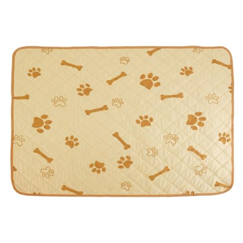 Xisnuient 2PCS Wiederverwendbare Welpenunterlagen Trainingsunterlagen Für Hunde, Haustier-Urinunterlage Schnell Trocknende Trainingsunterlagen Für Zuhause, Auto, Reisen (60x45cm,Orange) von Xisnuient