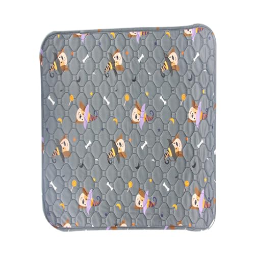 Xisnuient Haustier-Teppich Waschbare Pinkelpads Mat Für Hund Katze rutschfeste wasserdichte Hundematte Haustier Training Pads Für Wurfkiste Töpfchen Laufstall Kiste Pet Carpet (50x70 cm,Grau) von Xisnuient
