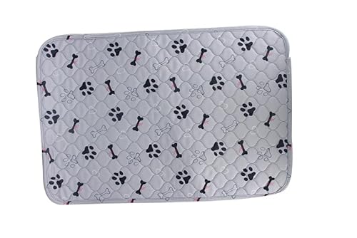 Xisnuient Haustier-Teppich Waschbare Pinkelpads Mat Für Hund Katze rutschfeste wasserdichte Hundematte Haustier Training Pads Für Wurfkiste Töpfchen Stubenreinheit Laufstall Kiste (45x60 cm,Grau) von Xisnuient