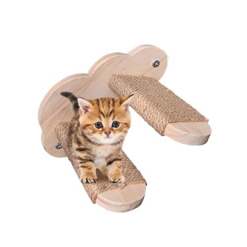 Xistuoz Katzen-Wandstufe, Kletterstufen, Wandschwebend, Holztreppe – sicher und elegant montiert, Kätzchen-Treppe, Möbel für Schlafzimmer, Balkon, Wohnzimmer Xistuoz Katzen-Wandstufe, Kletterstufen, Wandschwebend, Holztreppe – sicher und elegant montiert, Kätzchen-Treppe, Möbel für Schlafzimmer, Balkon, Wohnzimmer von Xistuoz