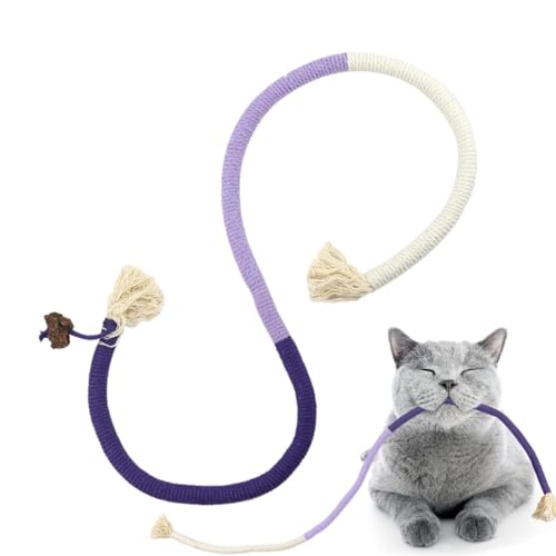 Xistuoz Katzenschnurspielzeug, interaktives Katzenspielzeug mit Katzenminze-Duft, interaktives Katzenspielzeug für Indoor-Katzen, Katzendraht-Spielzeug für Indoor-Katzen Xistuoz Katzenschnurspielzeug, interaktives Katzenspielzeug mit Katzenminze-Duft, interaktives Katzenspielzeug für Indoor-Katzen, Katzendraht-Spielzeug für Indoor-Katzen von Xistuoz